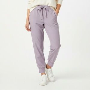 🆕 Revamped | Lavender Casual Pants with Drawstrings and Elastic Cuffs Jogger